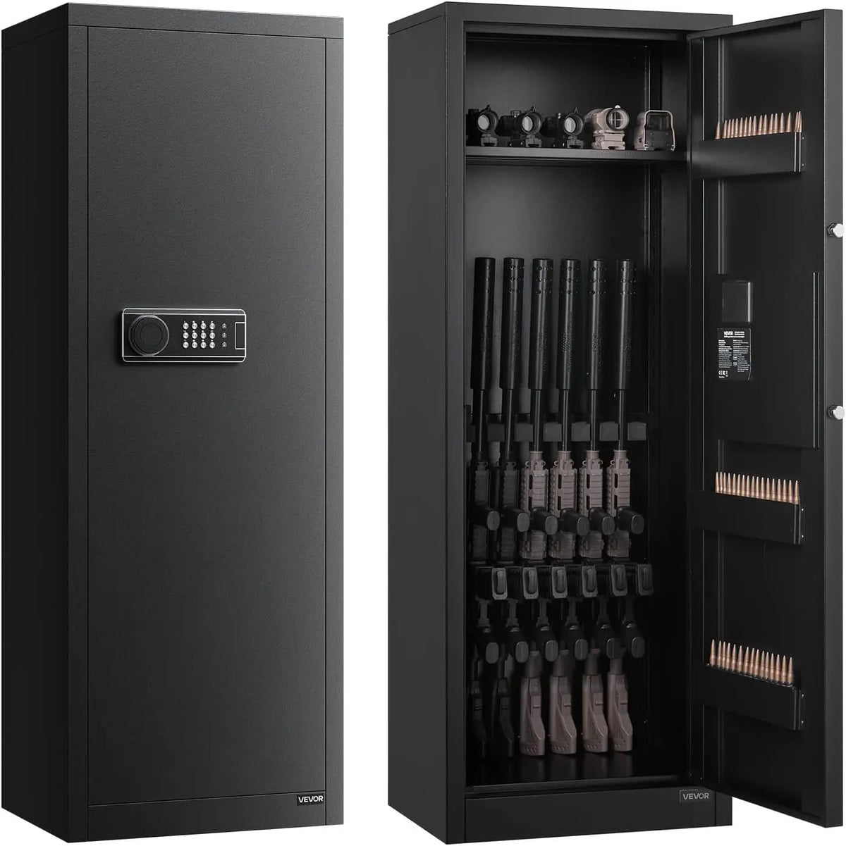 VEVOR Armoire à 6-8 Fusils – noir/gris