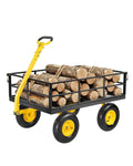 VEVOR Chariot de Jardin Transport – jaune/noir