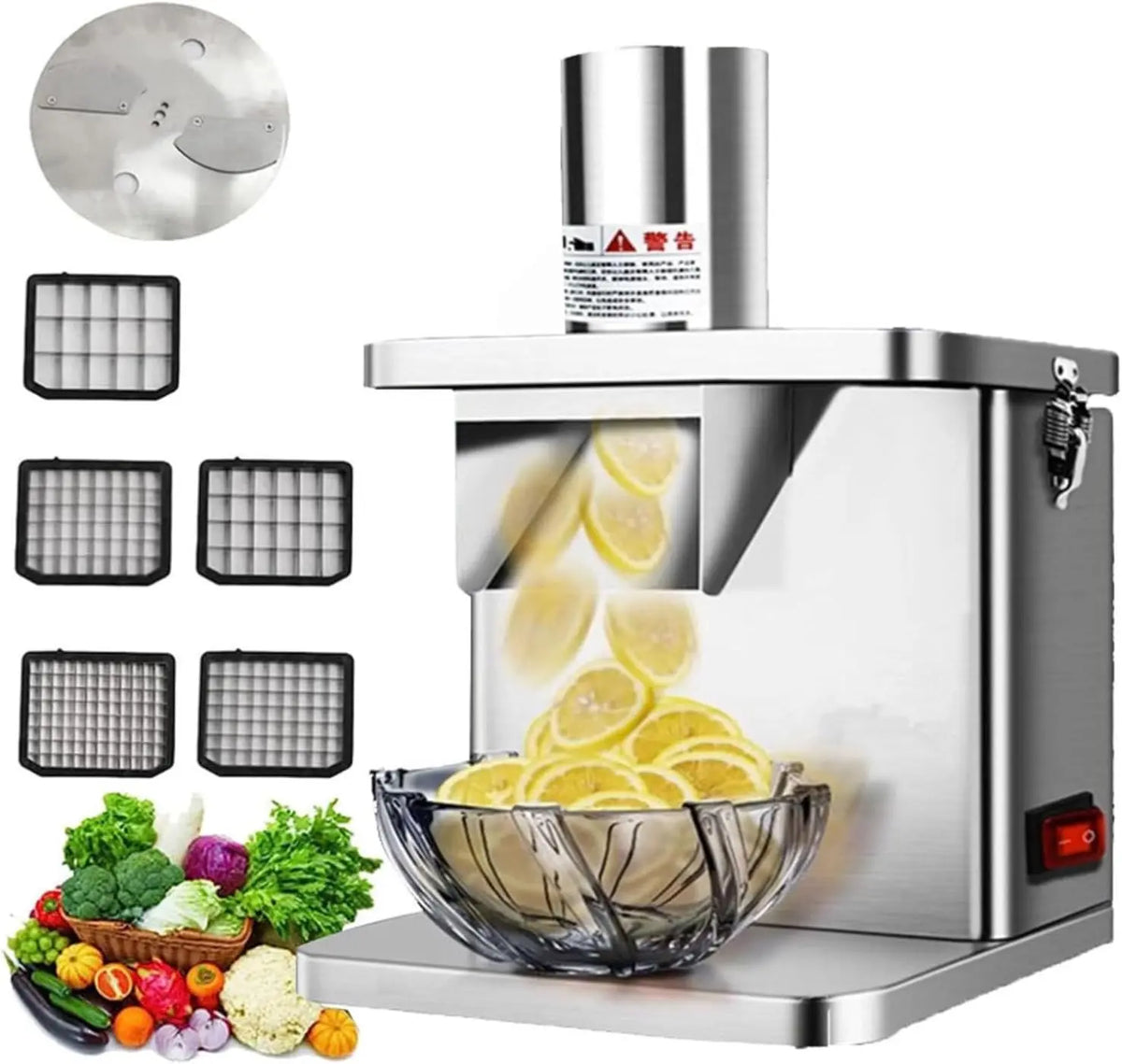 Coupe-légumes professionnel râpe ou coupe-légumes – argenté