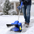 Souffleuse à Neige sans Fil déneigeuse – 4,0 Ah, gris/bleu