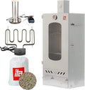 ITA Fumoir Électrique 7012 - Set Smoker avec chauffage – gris