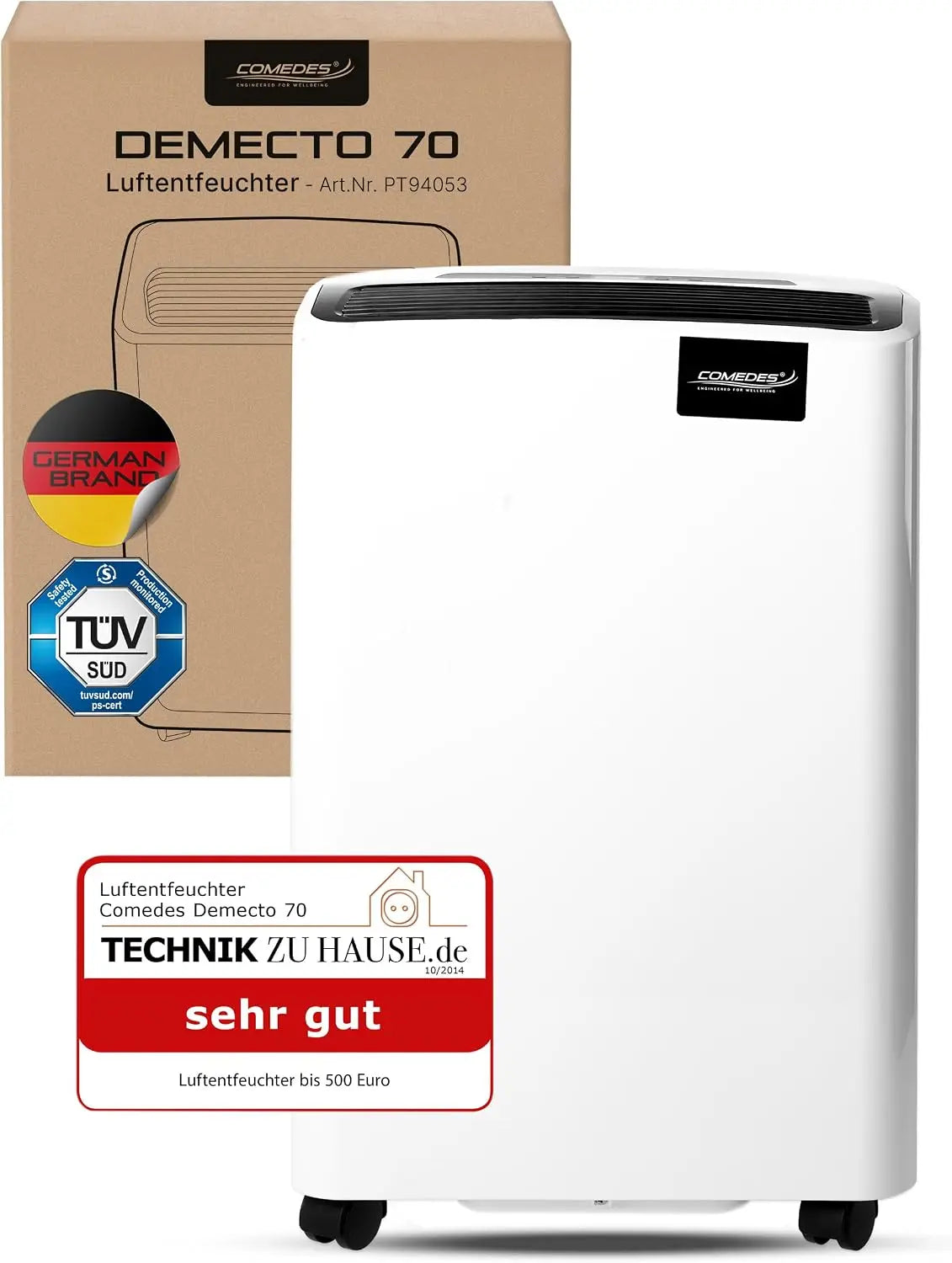 Comedes Demecto 70 Déshumidificateur – 75 l, beige/gris