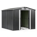 Abri de jardin, en acier, 247 x 301 x 178 cm, coloris anthracite, pour le jardin