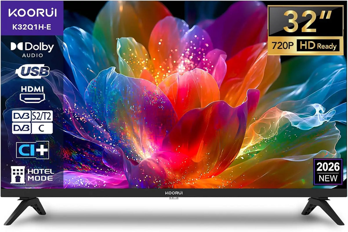KOORUI K32Q1H-E Téléviseur 32 Pouces 80 cm – noir