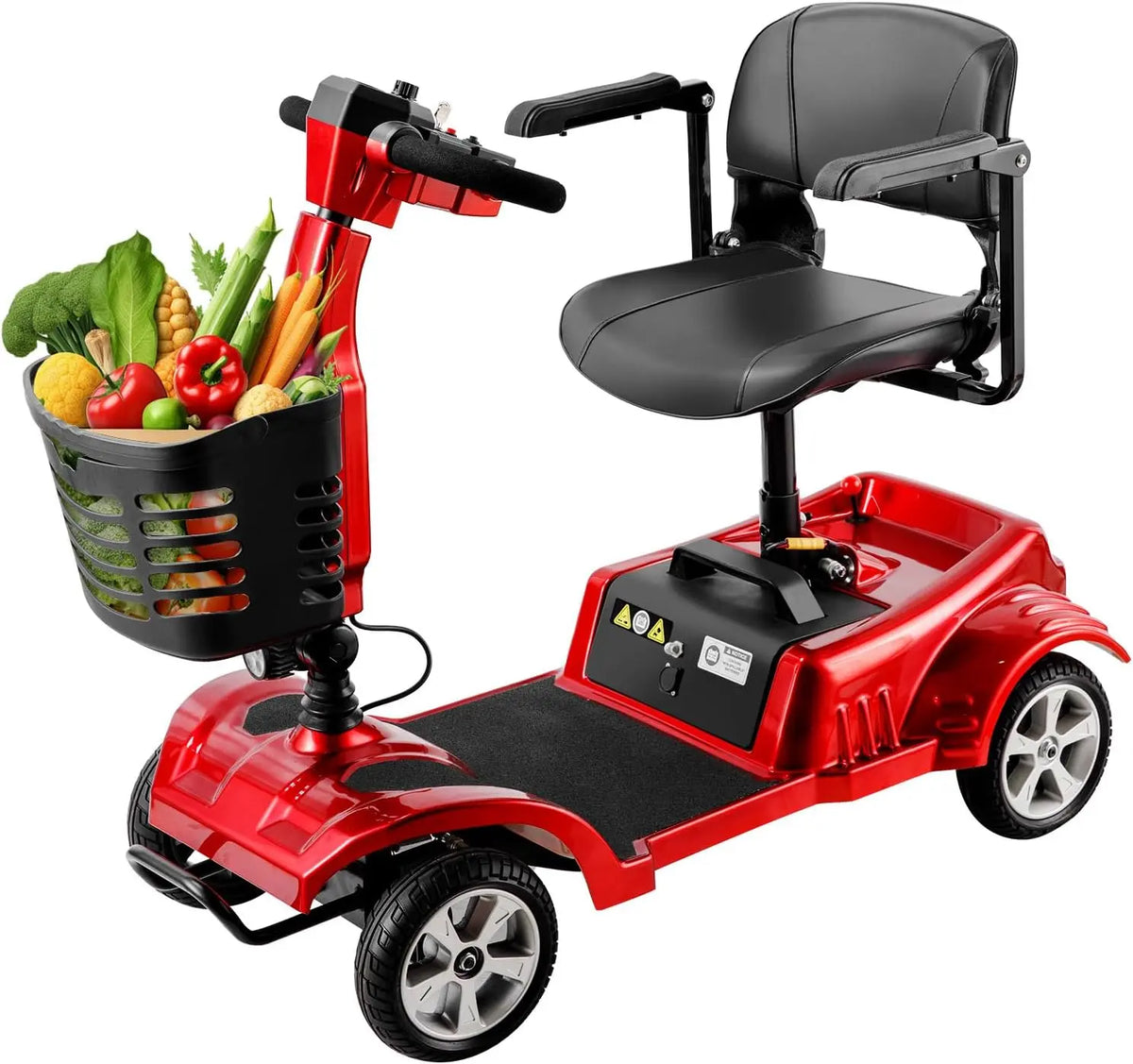 ByteTecpeak Z02 Scooter électrique pliable véhicule électrique – 12 Ah, gris/noir/rouge