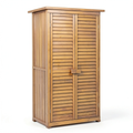 Abri de jardin, coloris naturel, 87 x 47 x 160 cm, pour le jardin