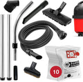 Spares2go Kit d'outils complet pour aspirateur Numatic Henry Hetty + 10 sacs à poussière en microfibre – gris/noir