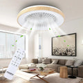 Ventilateur de plafond avec éclairage pour chambre à coucher – 20 W / 40 W, gris