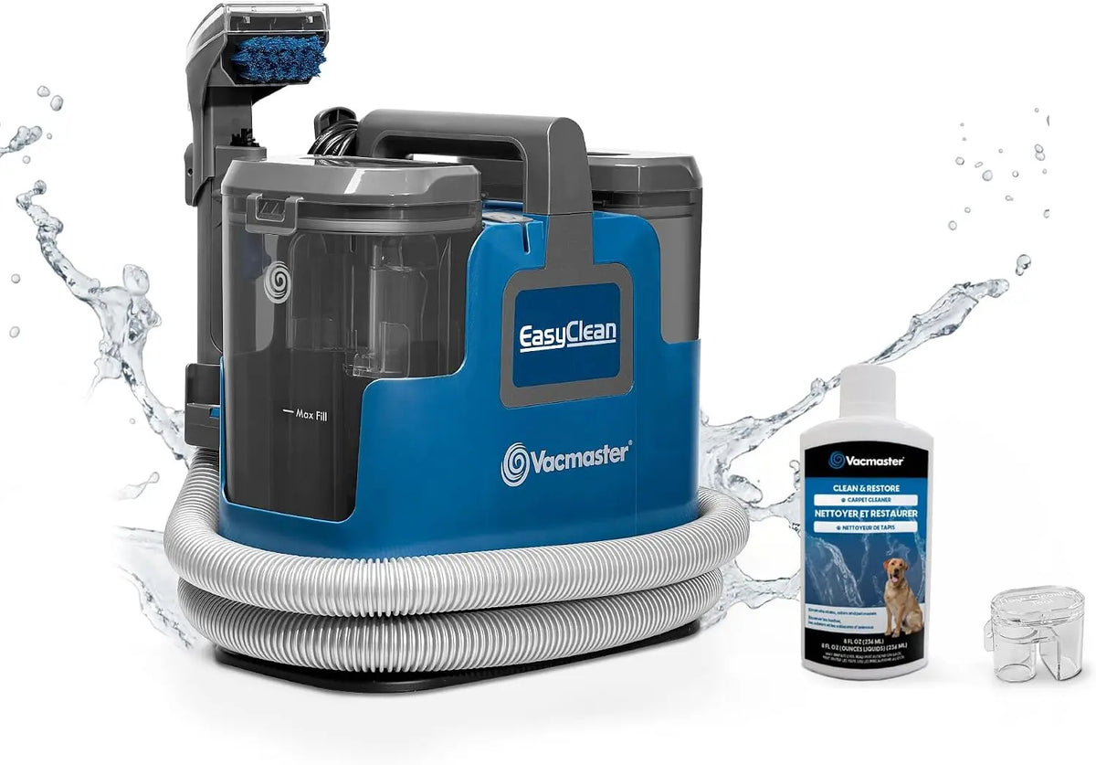 Vacmaster SCB0501 Aspirateur Nettoyeur de Tapis pour canapé – gris/bleu