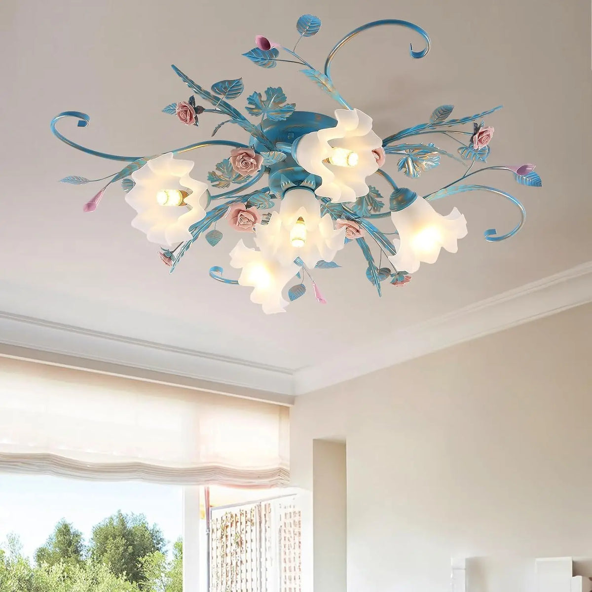 Led Plafonniers De Villa De Campagne luminaire – gris/beige