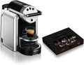Nespresso Zenius Machine à café automatique professionnelle avec 50 capsules de café – 25 ml / 40 ml, argenté