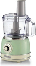 Ariete 1781 Robot de Cuisine Vintage – 1000 W, 1,2 L, argenté/crème/vert