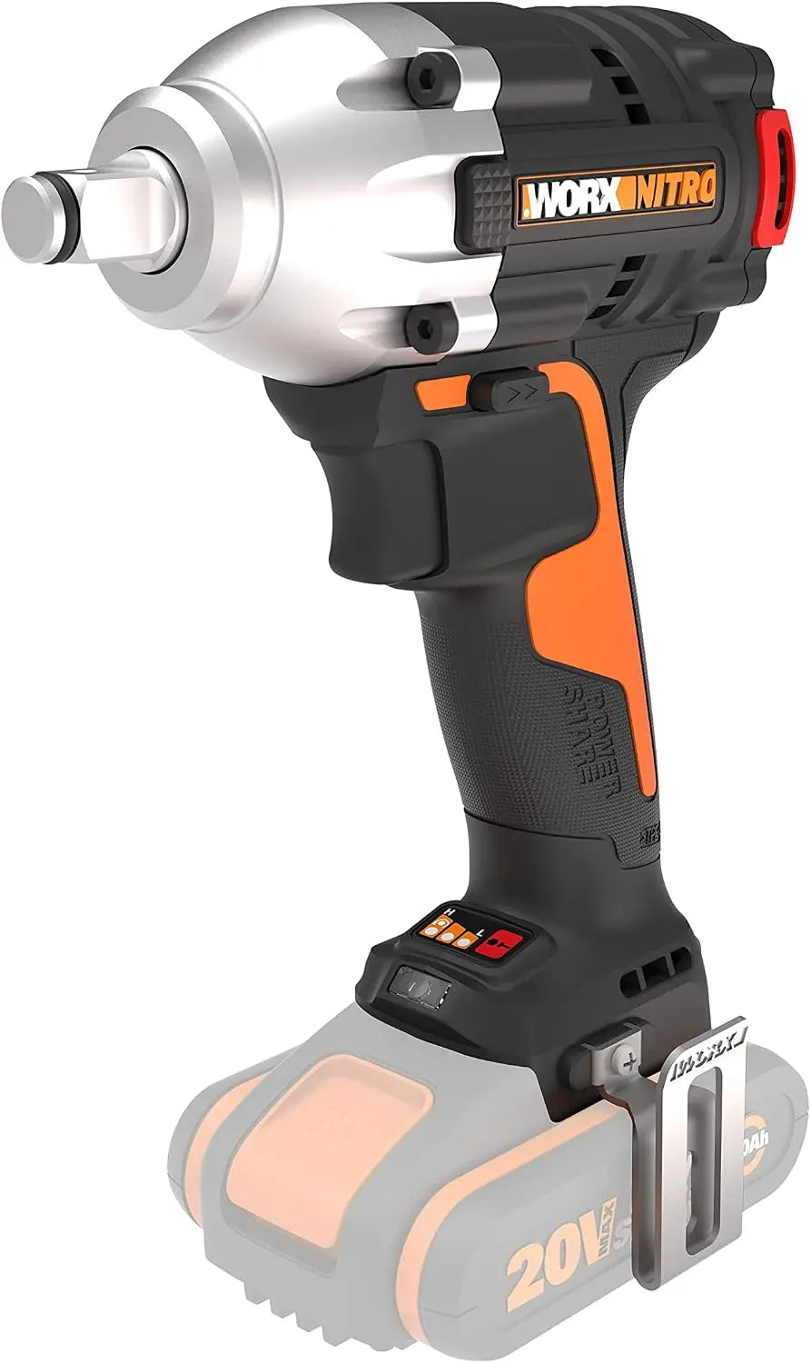 WORX Clé à chocs sans balais 20V 300 Nm WX272.9 – gris