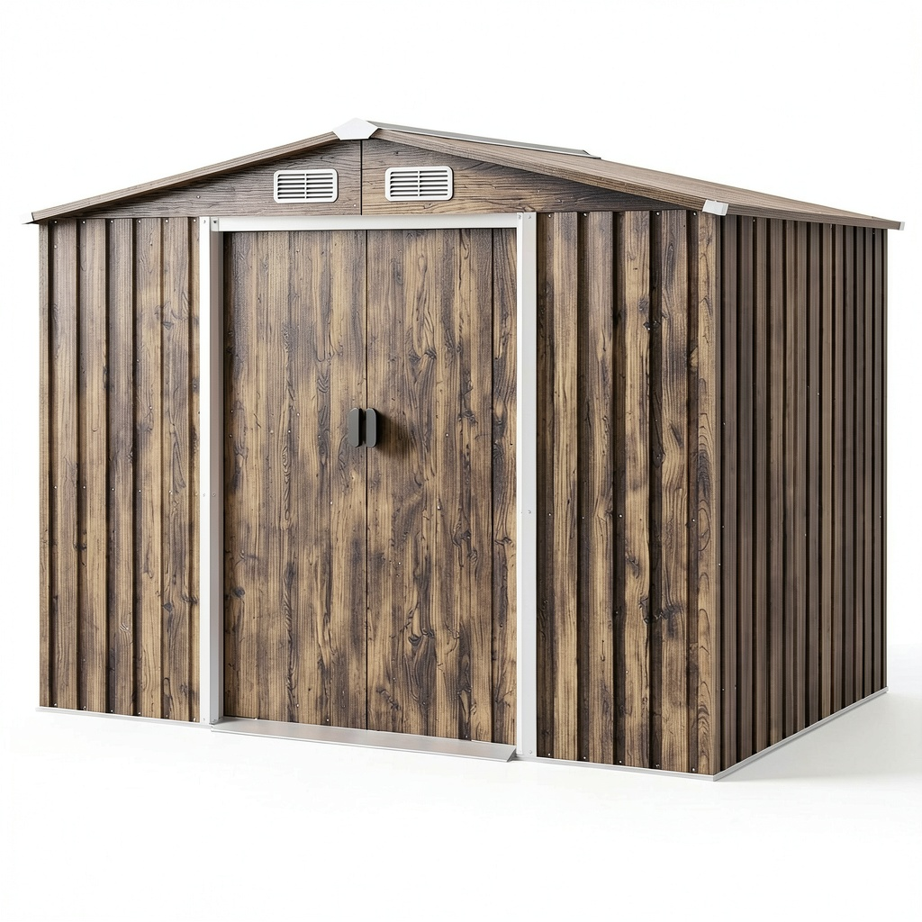 Abri de jardin, en acier, pour le jardin