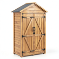 Armoire, coloris gris et naturel, 48 x 90 x 178 cm, pour la chambre