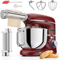 Robot Pâtissier avec Machine a Pates Fraiche – 2000 W, 6,2 L, rouge