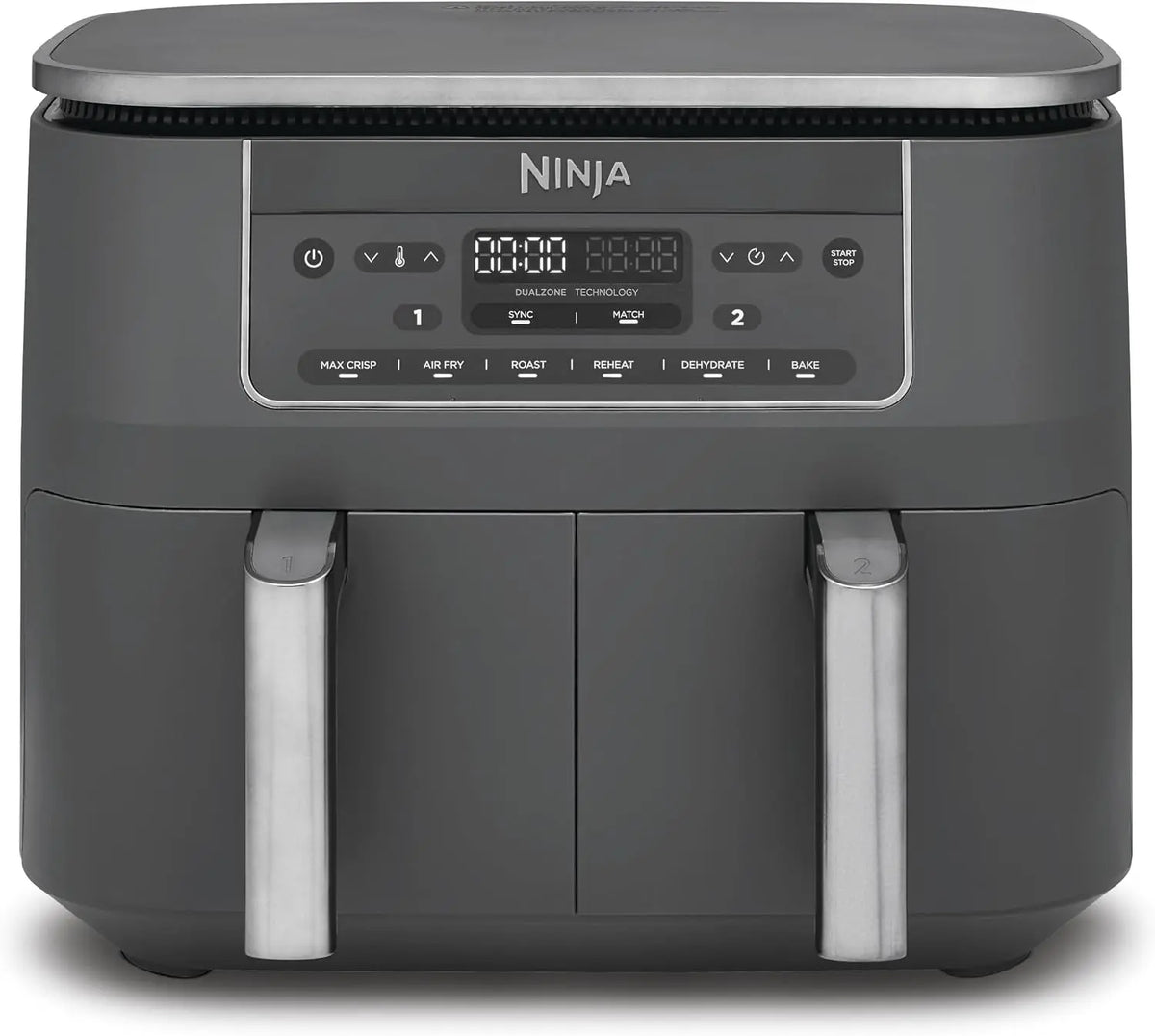 Ninja Air Fryer Dual Zone numérique friteuse – 7,6 L, 2 go, gris