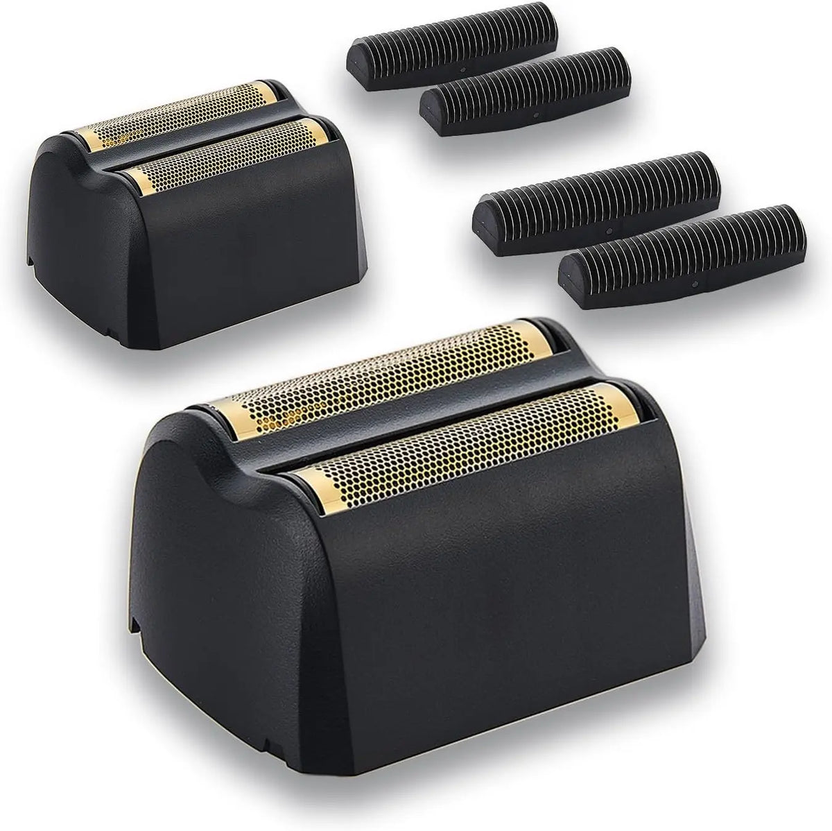 Remplacement de l'ensemble de barre d'or et de coupe de rasoir en or Super Close compatible avec la série – gris/noir
