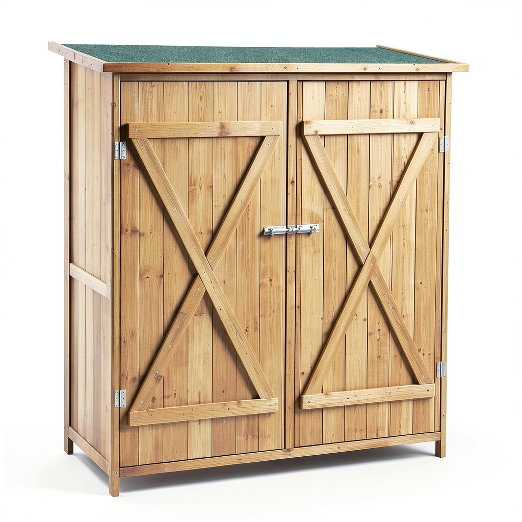 Abri de jardin, avec rangement, avec portes, pour le jardin