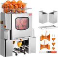 VEVOR Presse-Agrumes Électrique Commercial 120 W Extracteur de Jus d'Orange Alimentation Automatique – 495 x 320 x 780 mm