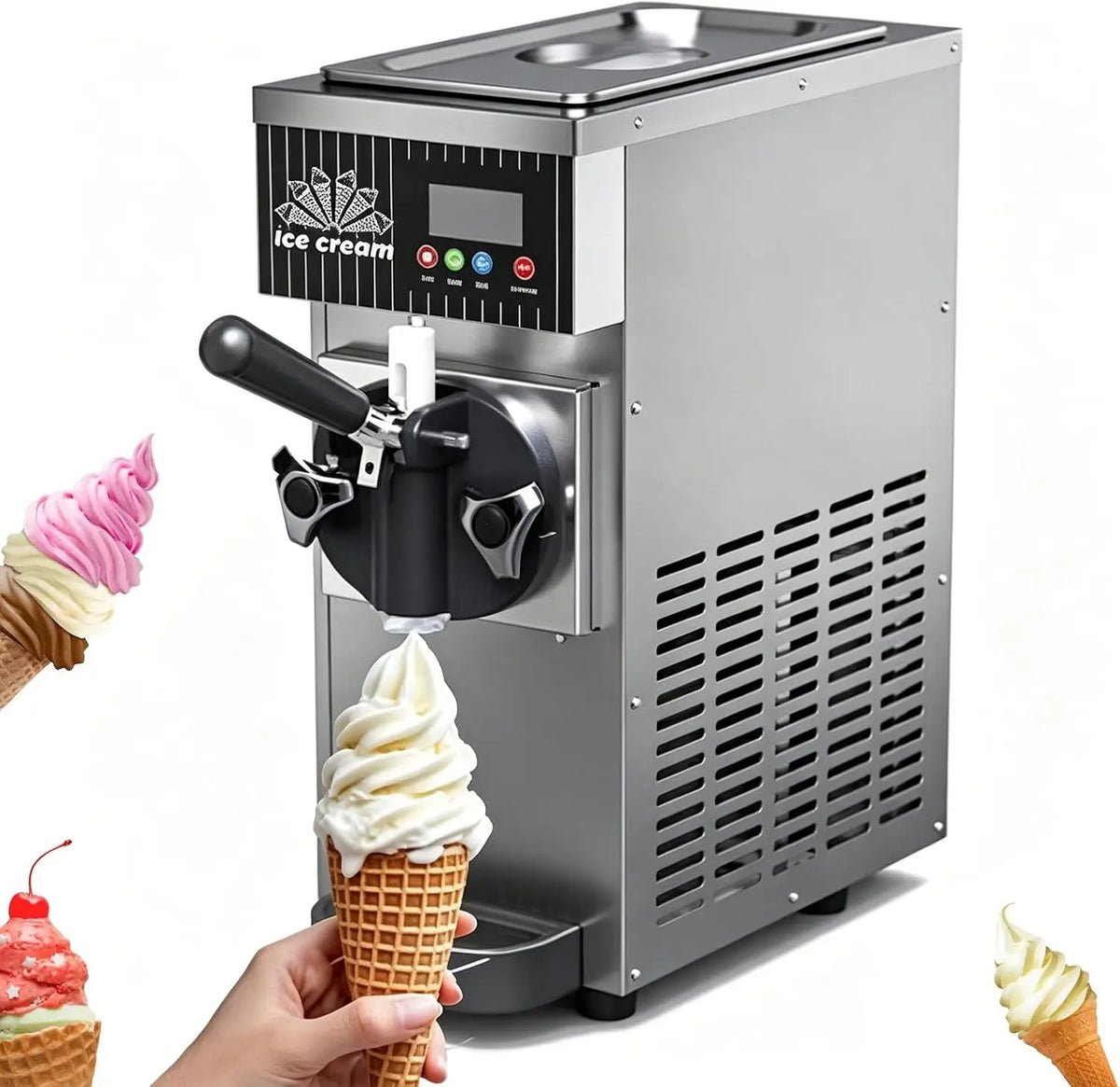 TYH Machine à Glace Professionnelle – 450 W, gris