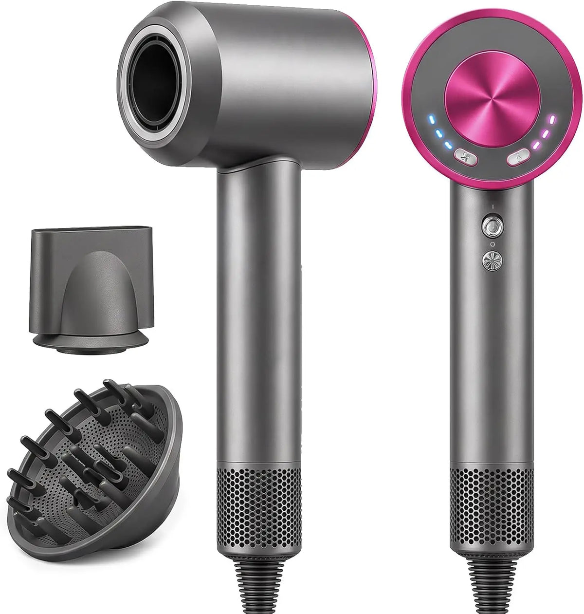 AIUNAOM Sèche-cheveux ionique 160 000 tr/min – gris