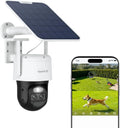 Reolink 4K PTZ Camera Exterieur sans Fil caméra – 512 Go, gris/bleu/vert