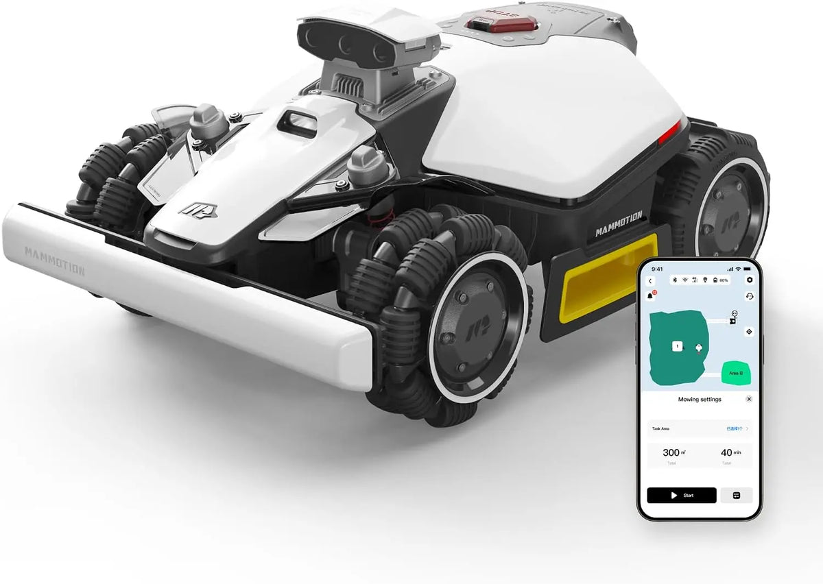 MAMMOTION LUBA Mini 2 AWD 1000 Robot Tondeuse – gris/noir