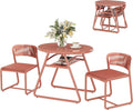 Set de Bistrot de Jardin 3 Pièces – orange/beige/gris