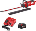 Milwaukee Fuel M18 CHT-0 Taille-haie sans fil + 1 batterie 5,0 Ah + chargeur dans une boîte – gris/rouge/orange