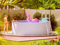 Poolomio Piscine ronde à paroi en acier - 460 x 120 cm - Blanc - Piscine de jardin robuste comme piscine