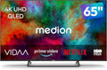 MEDION 163,9 cm 65' 4K UHD QLED VIDAA téléviseur connecté - MD865602 – noir