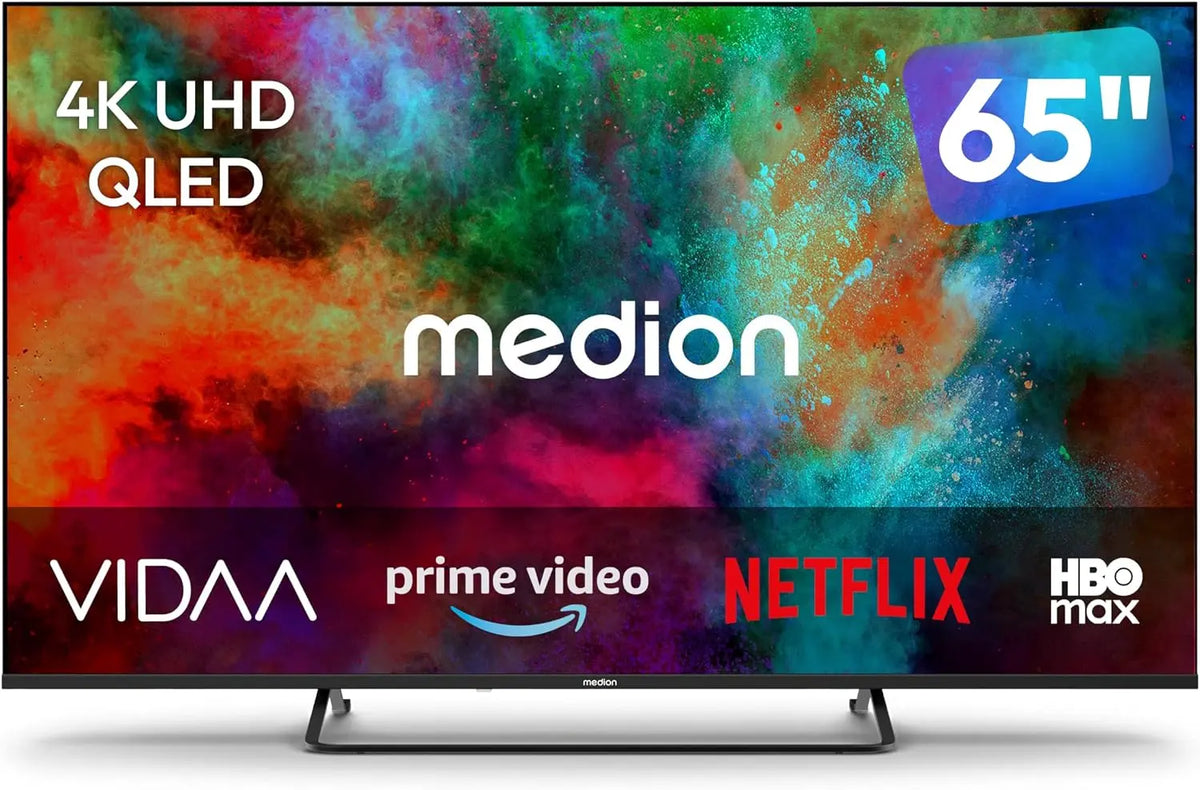 MEDION 163,9 cm 65' 4K UHD QLED VIDAA téléviseur connecté - MD865602 – noir