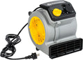 Vacmaster Ventilateur de Sol 3 vitesses Adapté pour les Gymnases – 124 W / 1000 W, gris/noir