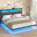 AOGLLATI Lit Flottant,180×200 CM – gris