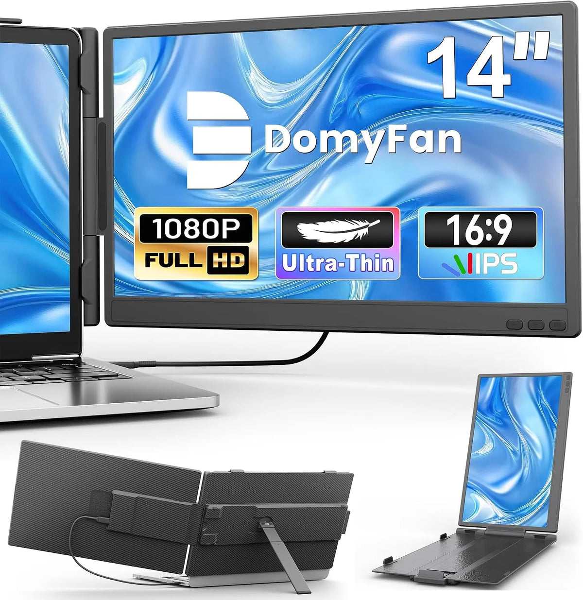 Écran portable Écran d'Extension pour PC portable 14' – noir