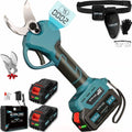 Sécateur Électrique Sans Fil 30mm - Sécateur à Batteries 6000mAh - 2 Batteries 21V - sans balais 800W – gris/noir